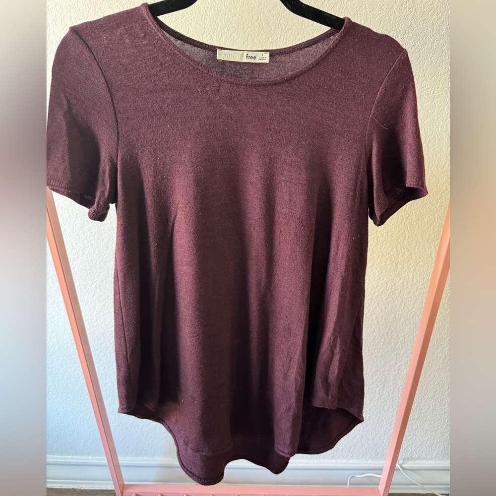 Wilfred Free Aritzia top size s eggplant